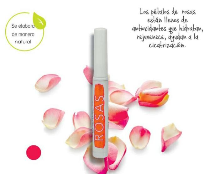 Producto Labial de Pétalos de Rosas