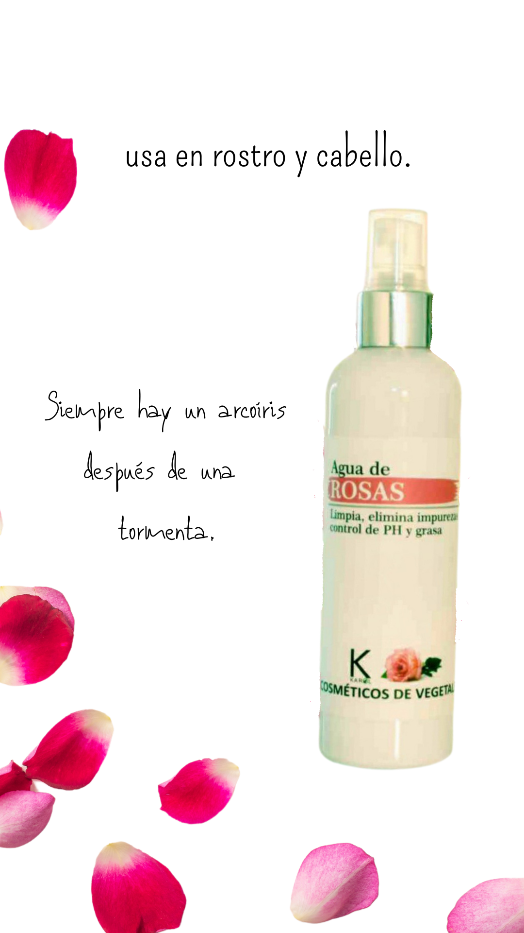 Producto imagen Agua de Rosas Tonico