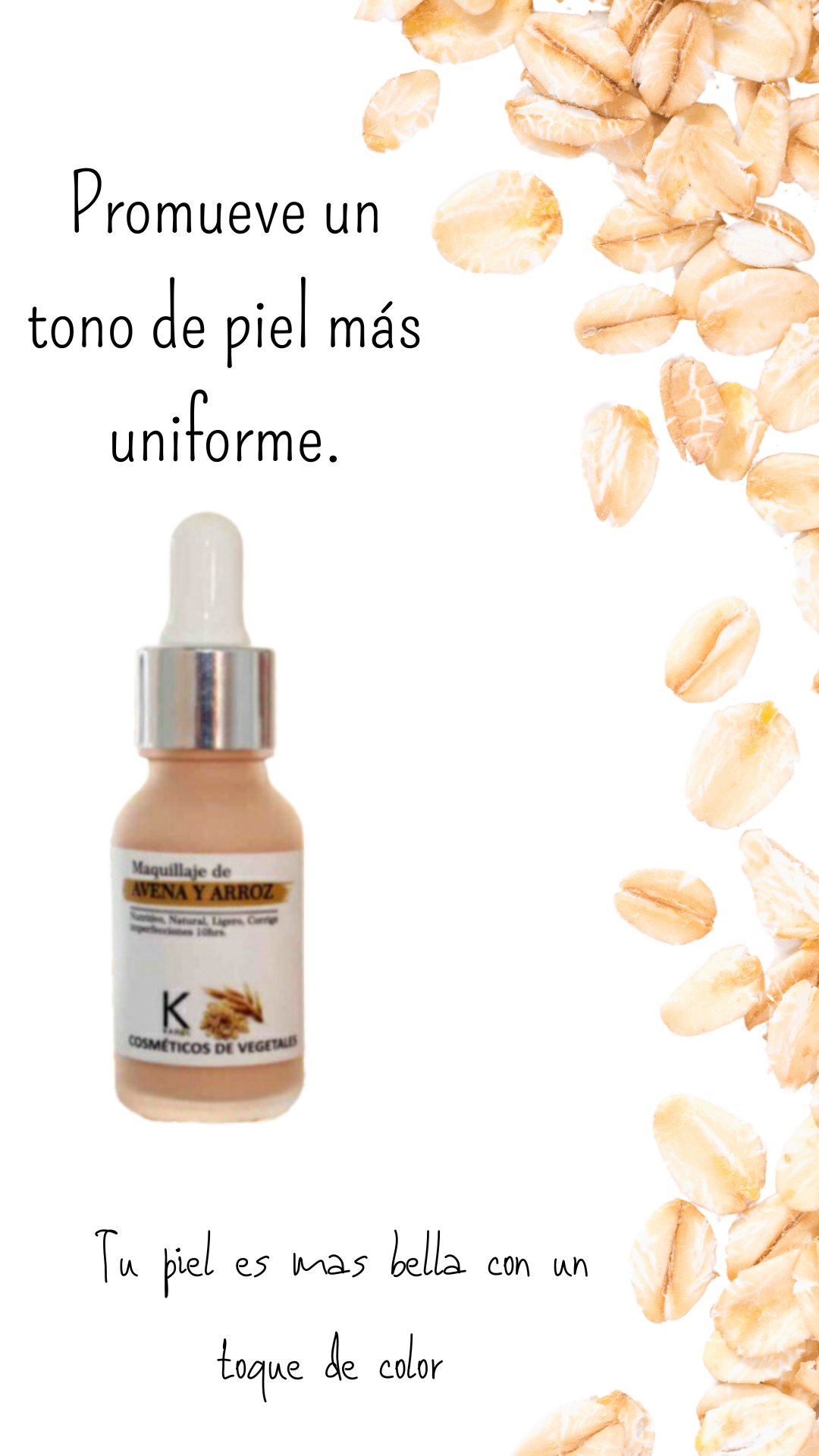 Maquillaje  de Avena