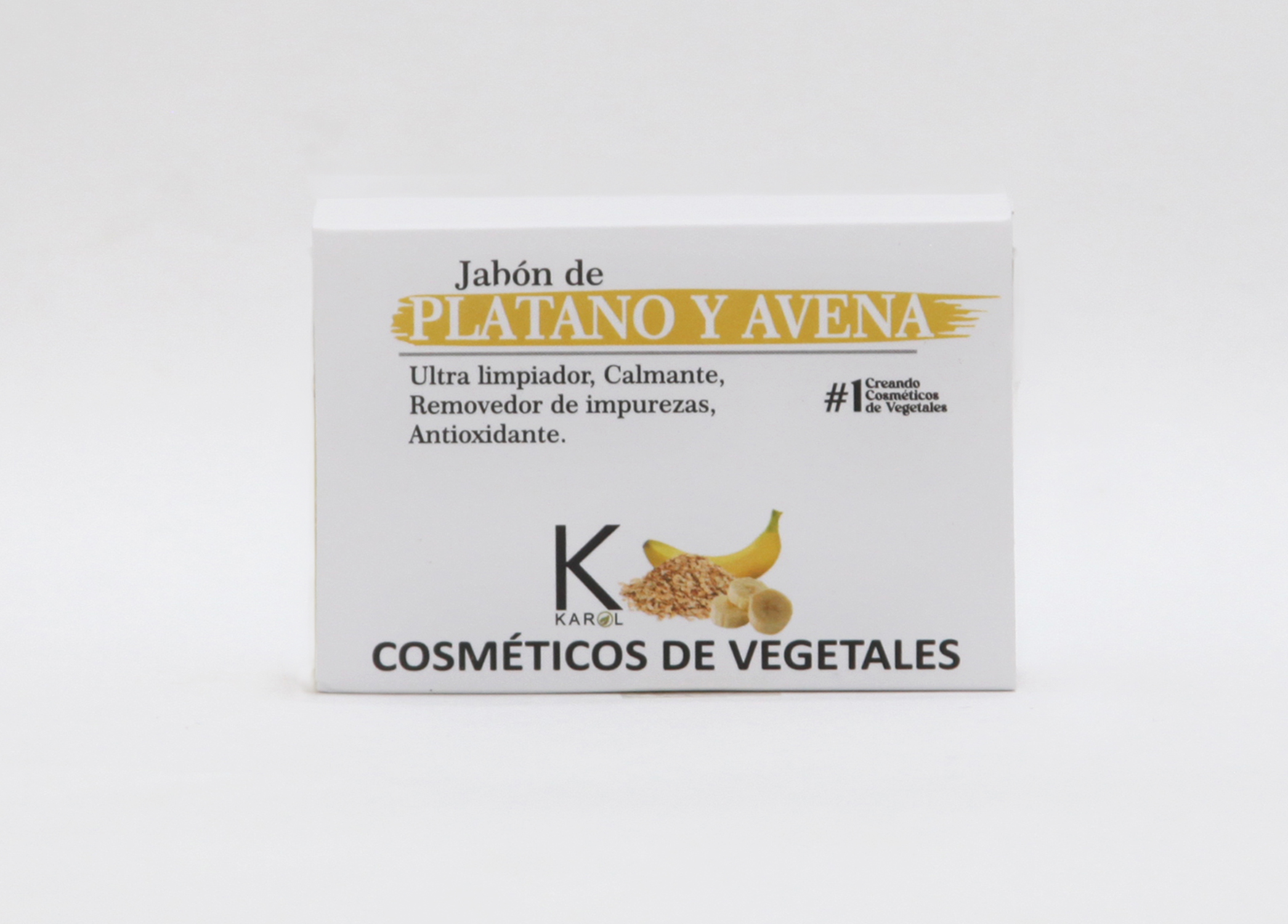 Jabon de platano y avena