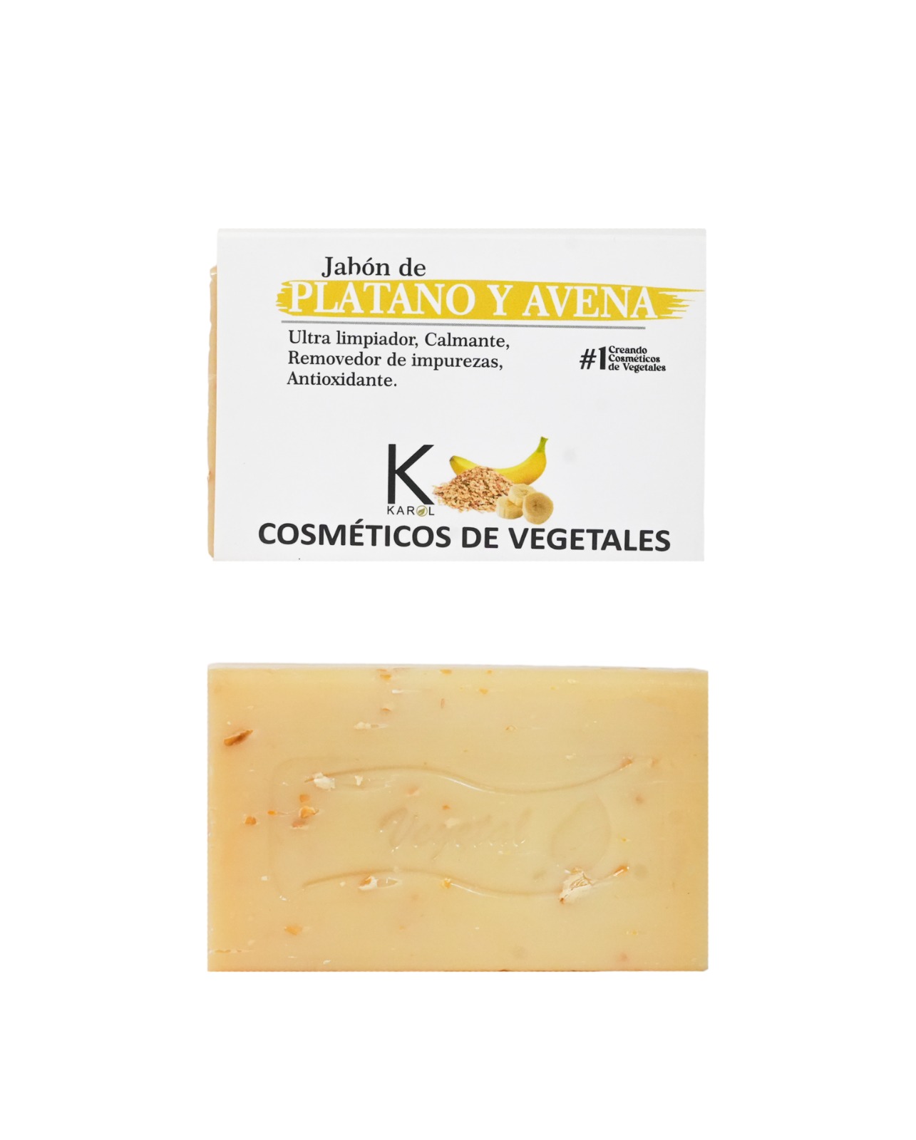 Jabon de platano y avena