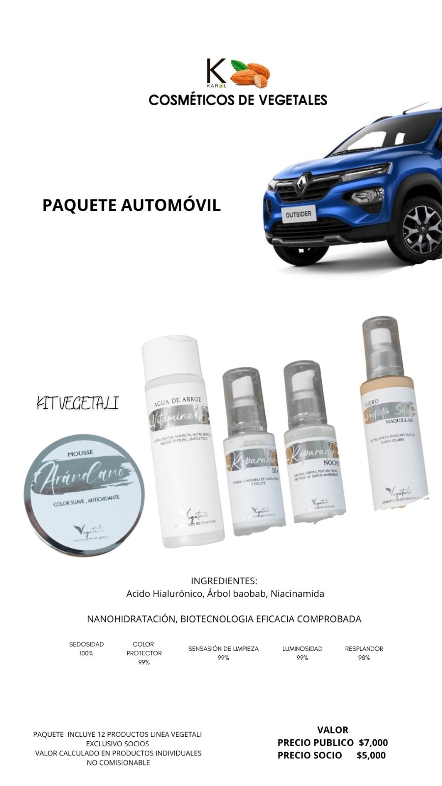 Imagen de PAQUETE AUTOMOVIL (no comisionable)