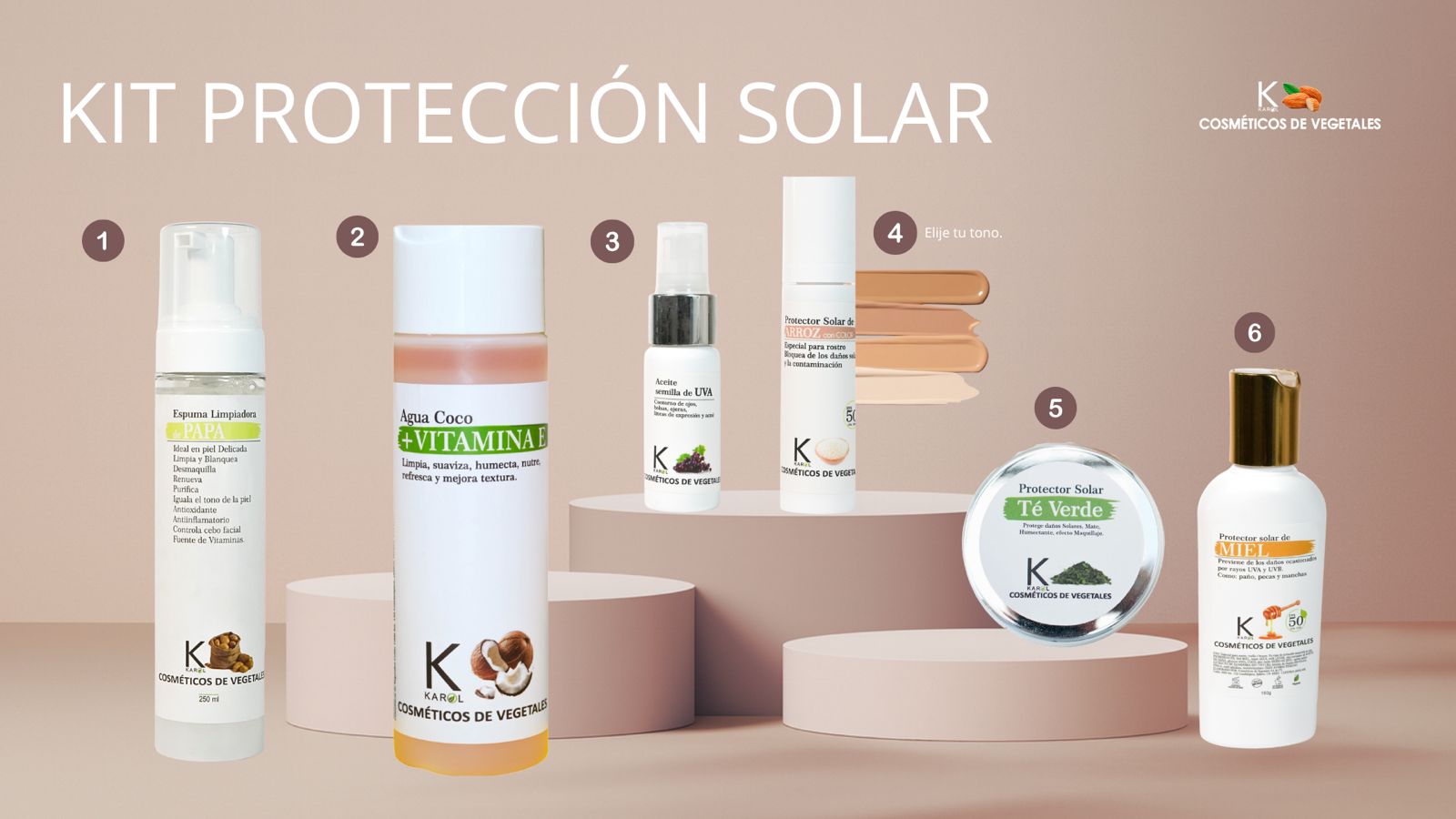 Imagen de KIT PROTECTOR SOLAR (6 productos)