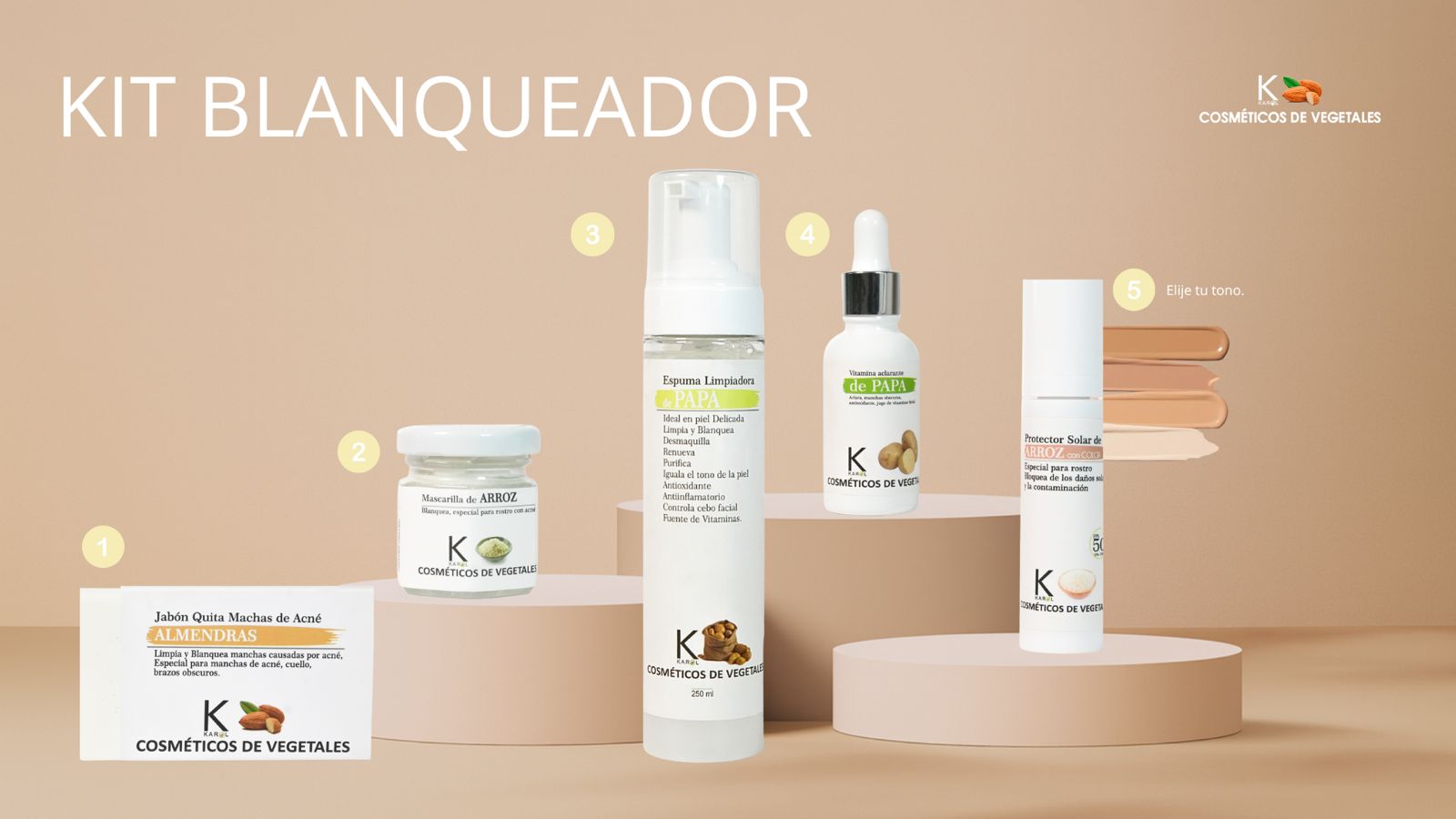 Imagen de KIT BLANQUEADOR (5 productos)